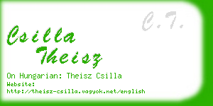 csilla theisz business card